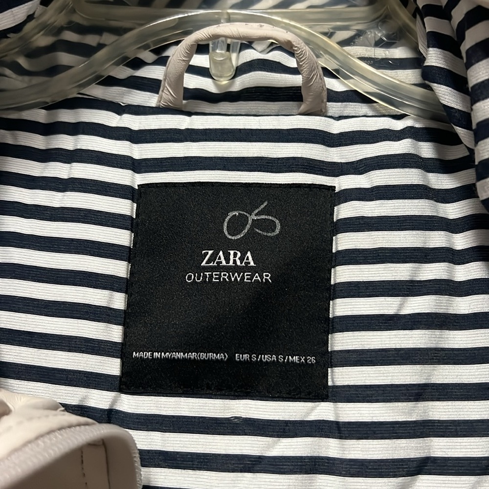 Zara Outerwear Viscose Nylon Hooded jacket Size S - Picture 8 of 12